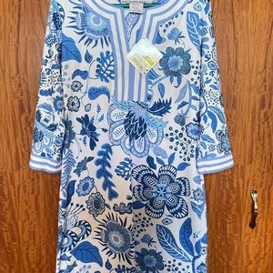 Gretchen Scott Split Neck Dress Size Large